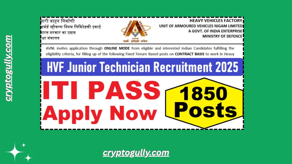 HVF Junior Technician Recruitment 2025
